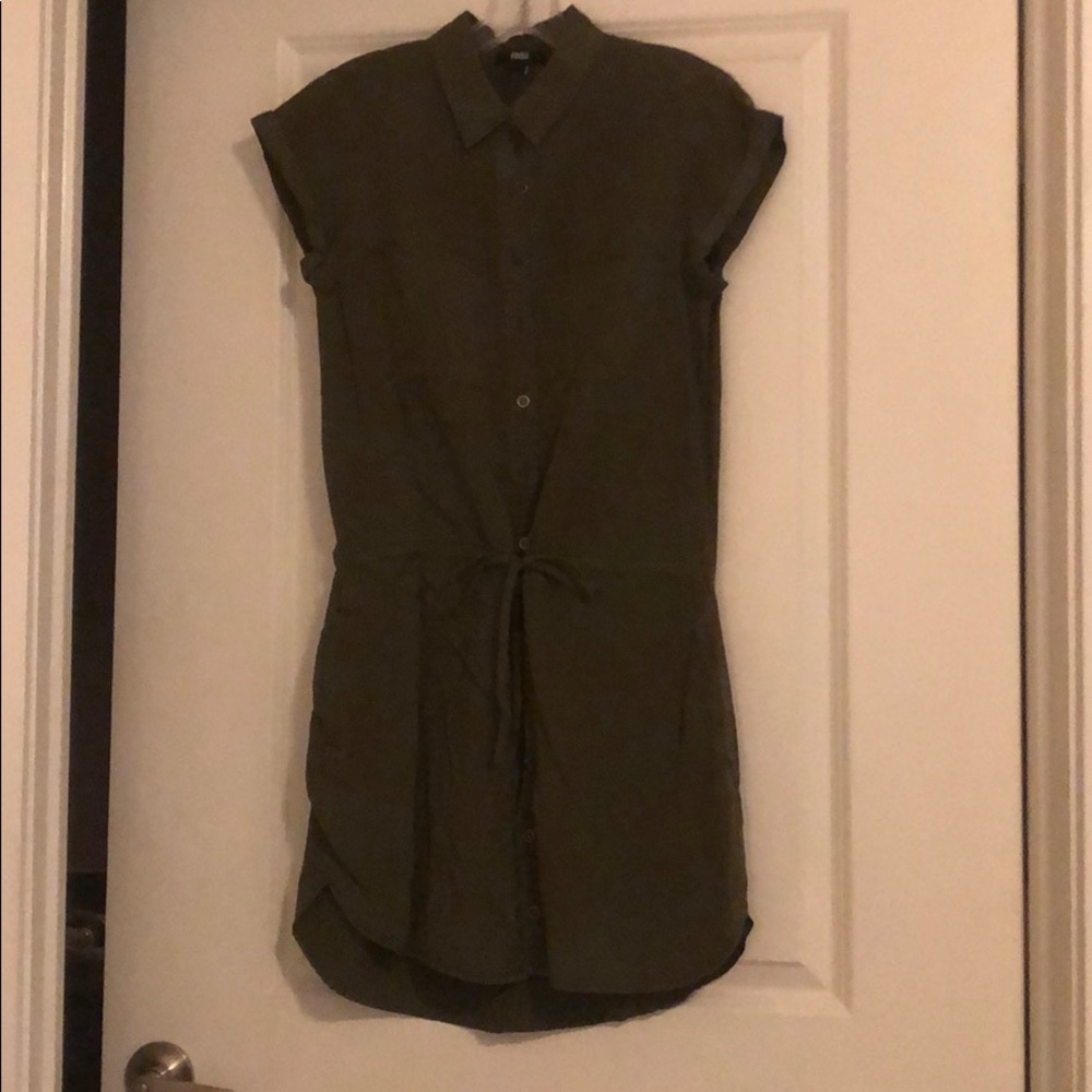 Paige button down shirt dress